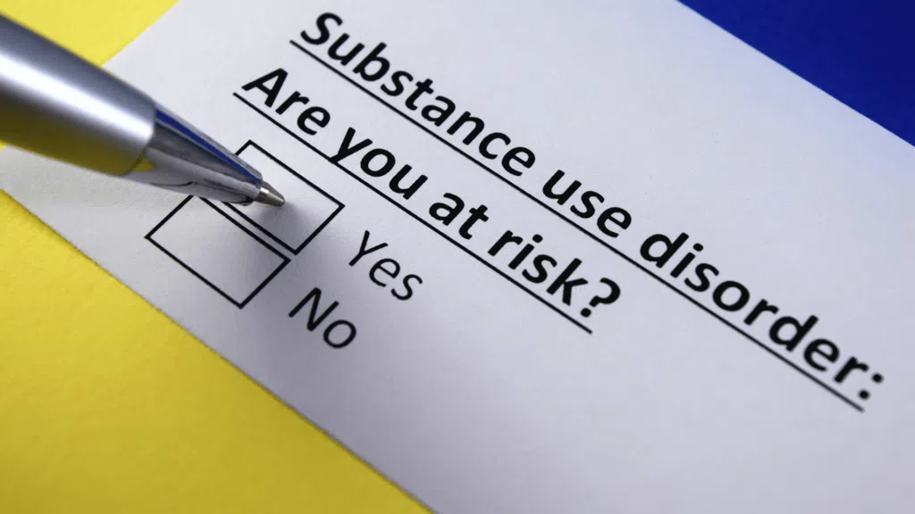 substance use disorder check box