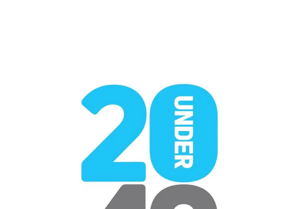 20 under 40 logo