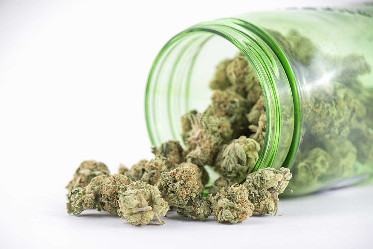 Jar of Marijuana.