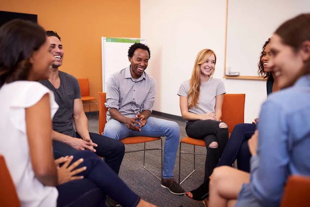 therapy group after addiction