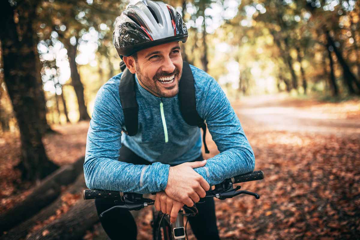 man embraces men's health month