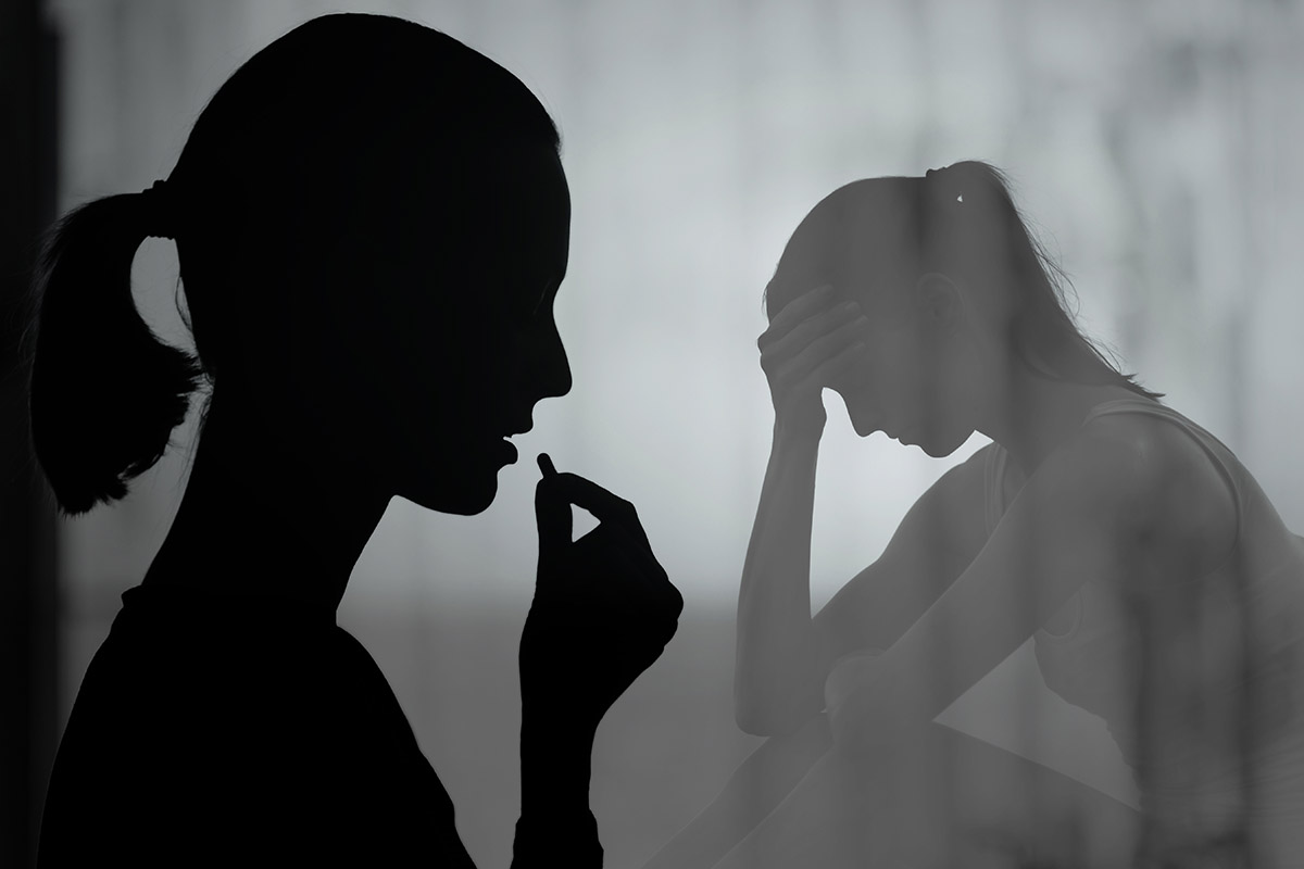 woman struggles with prescription drug addiction