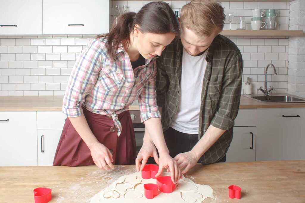 couple having a sober valentine's day