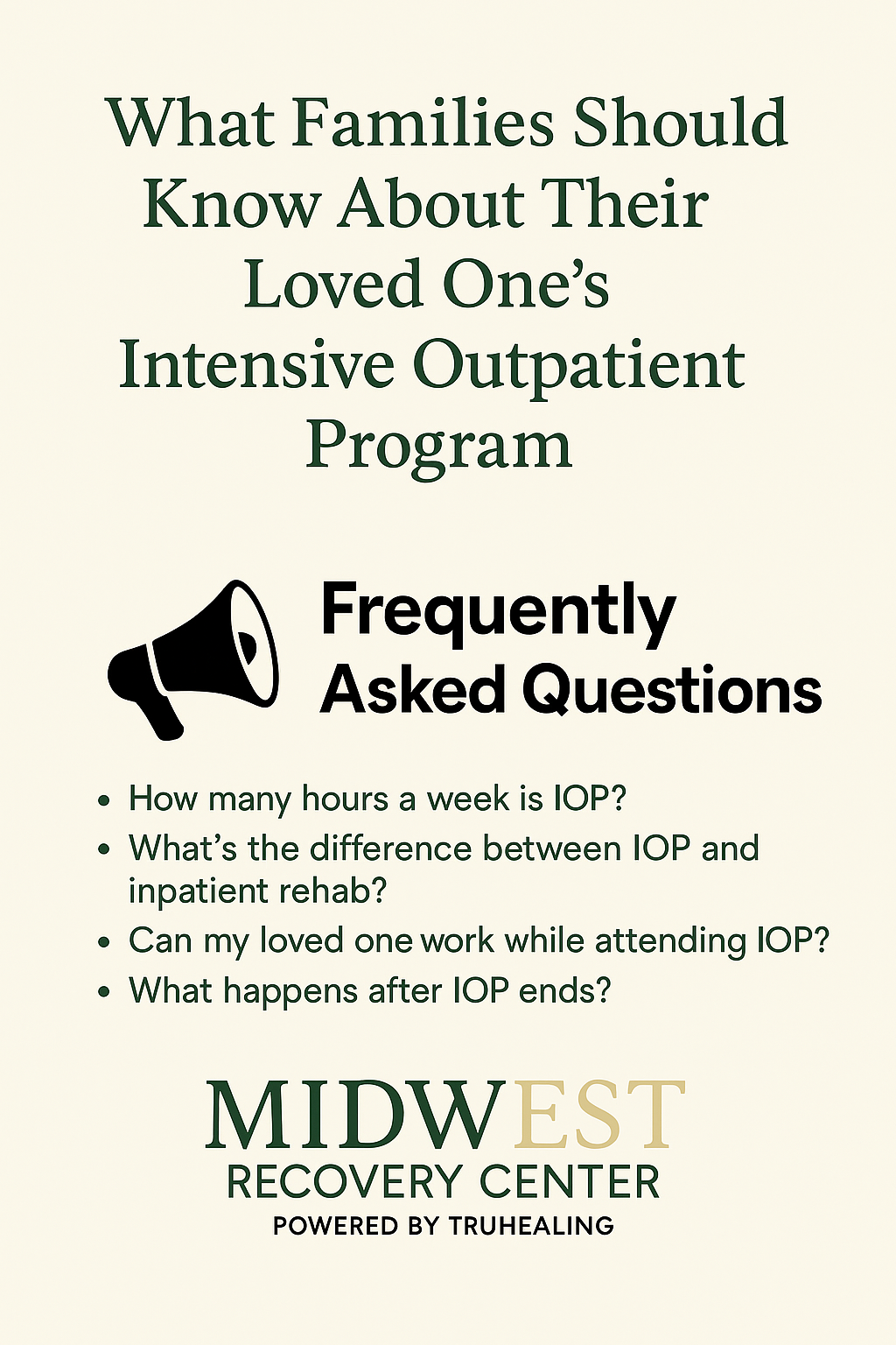 About Intensive Outpatient Programs
